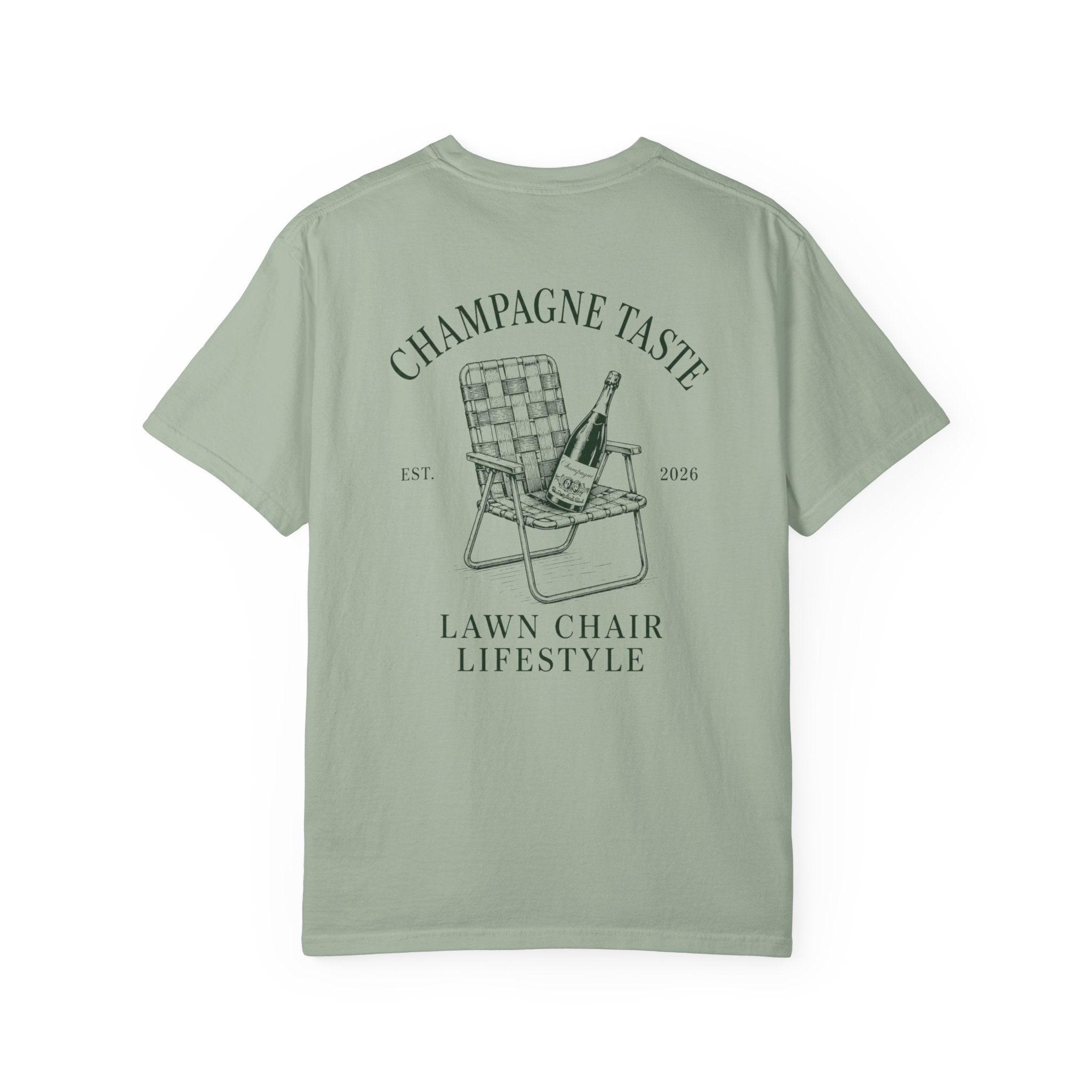 Champagne Taste. Lawn Chair Lifestyle T-Shirt