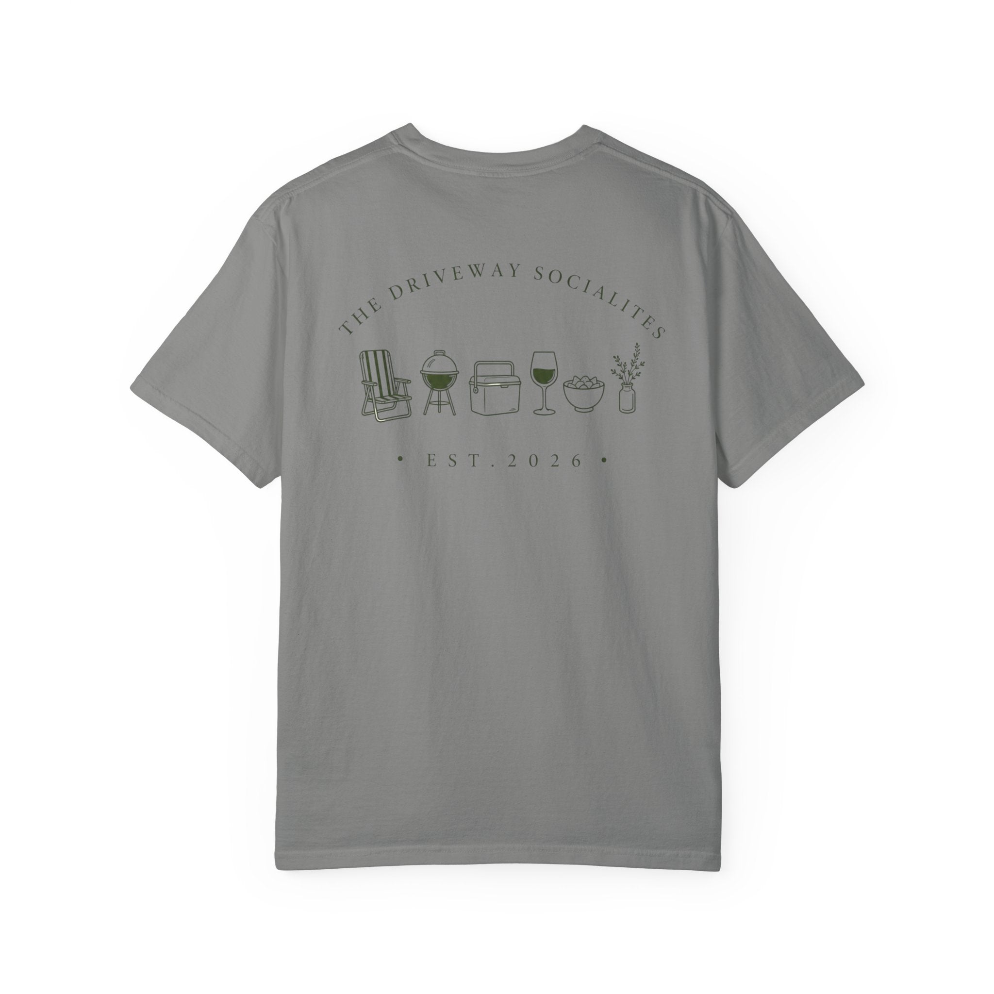 Driveway Socialites Neighborhood Items Back Design T-Shirt