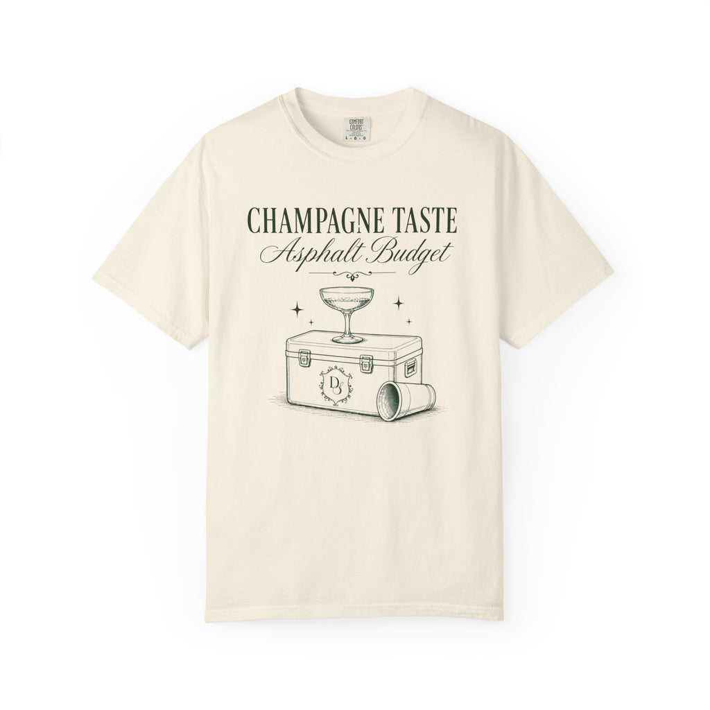 Champagne Taste Asphalt Budget T-Shirt
