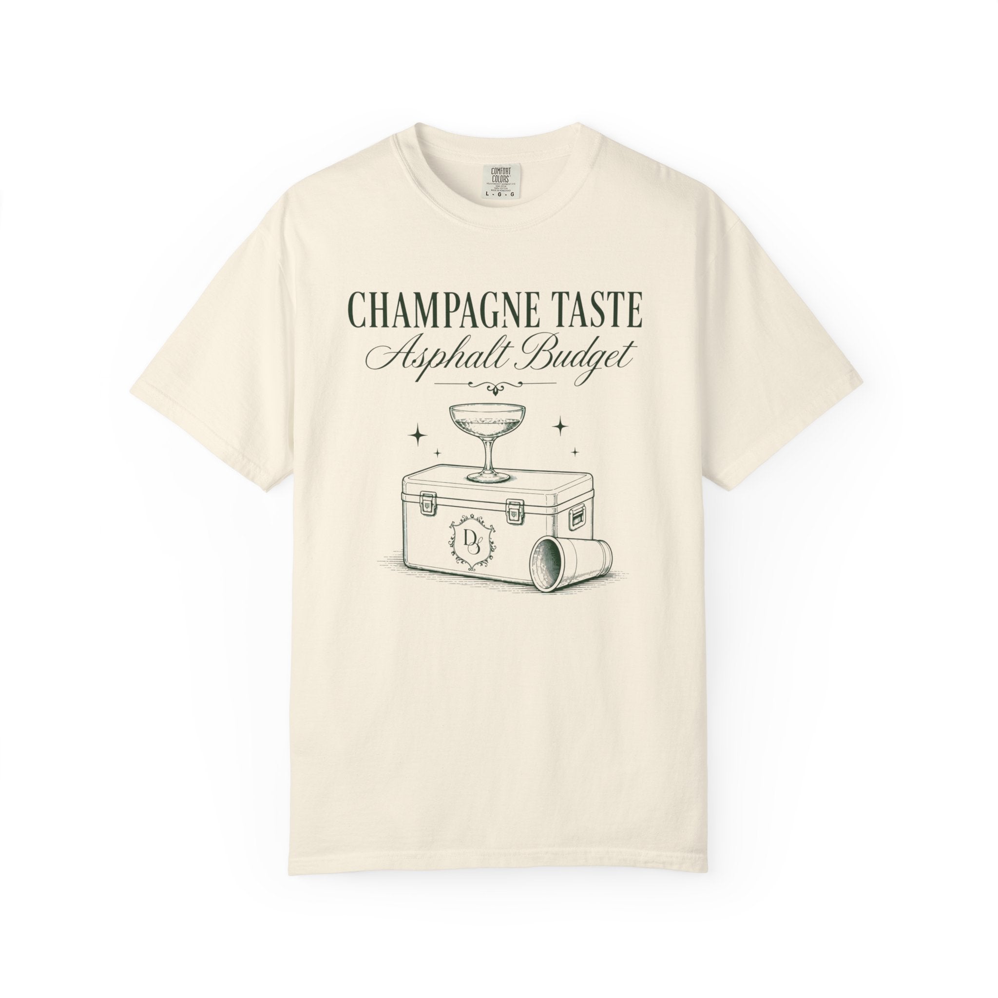 Champagne Taste Asphalt Budget T-Shirt