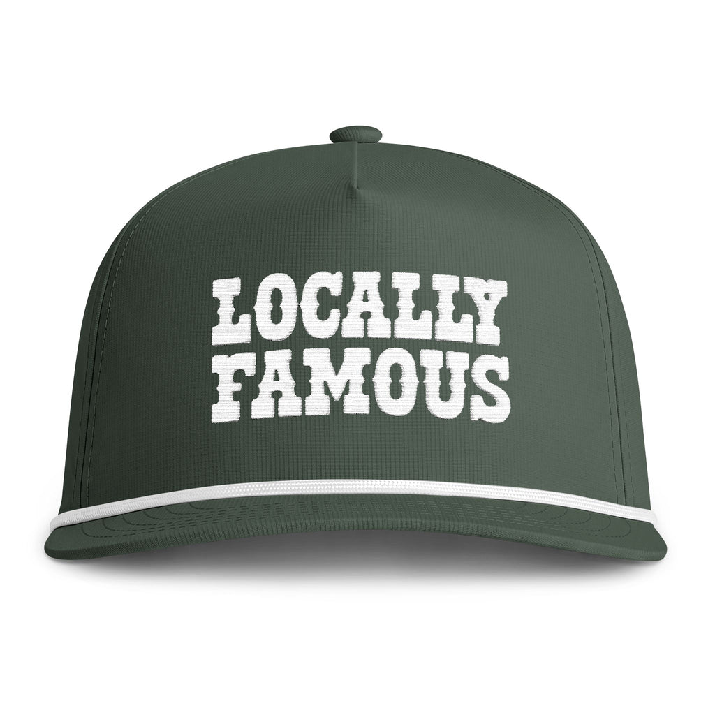 "Locally Famous" Embroidered Rope Hat