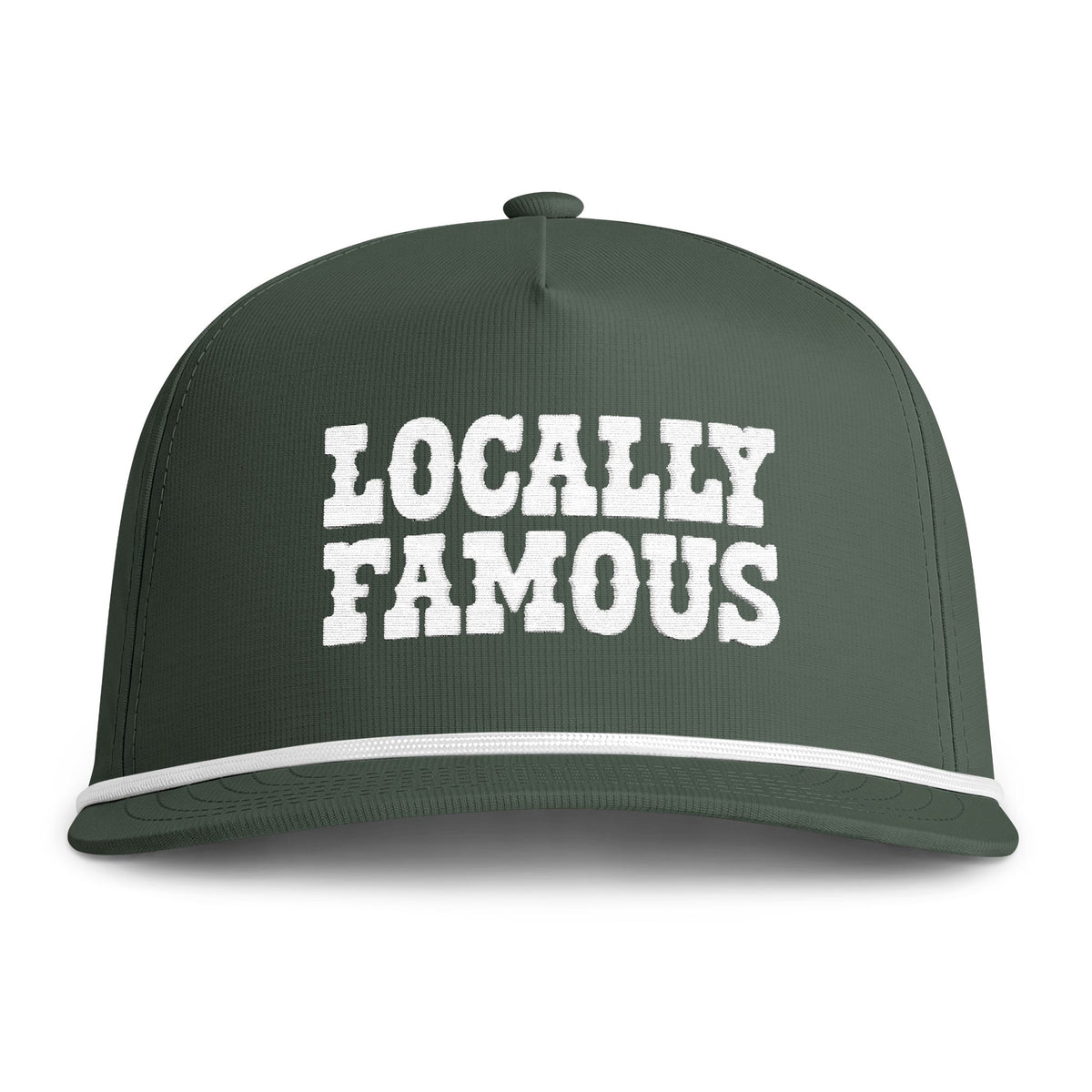"Locally Famous" Embroidered Rope Hat