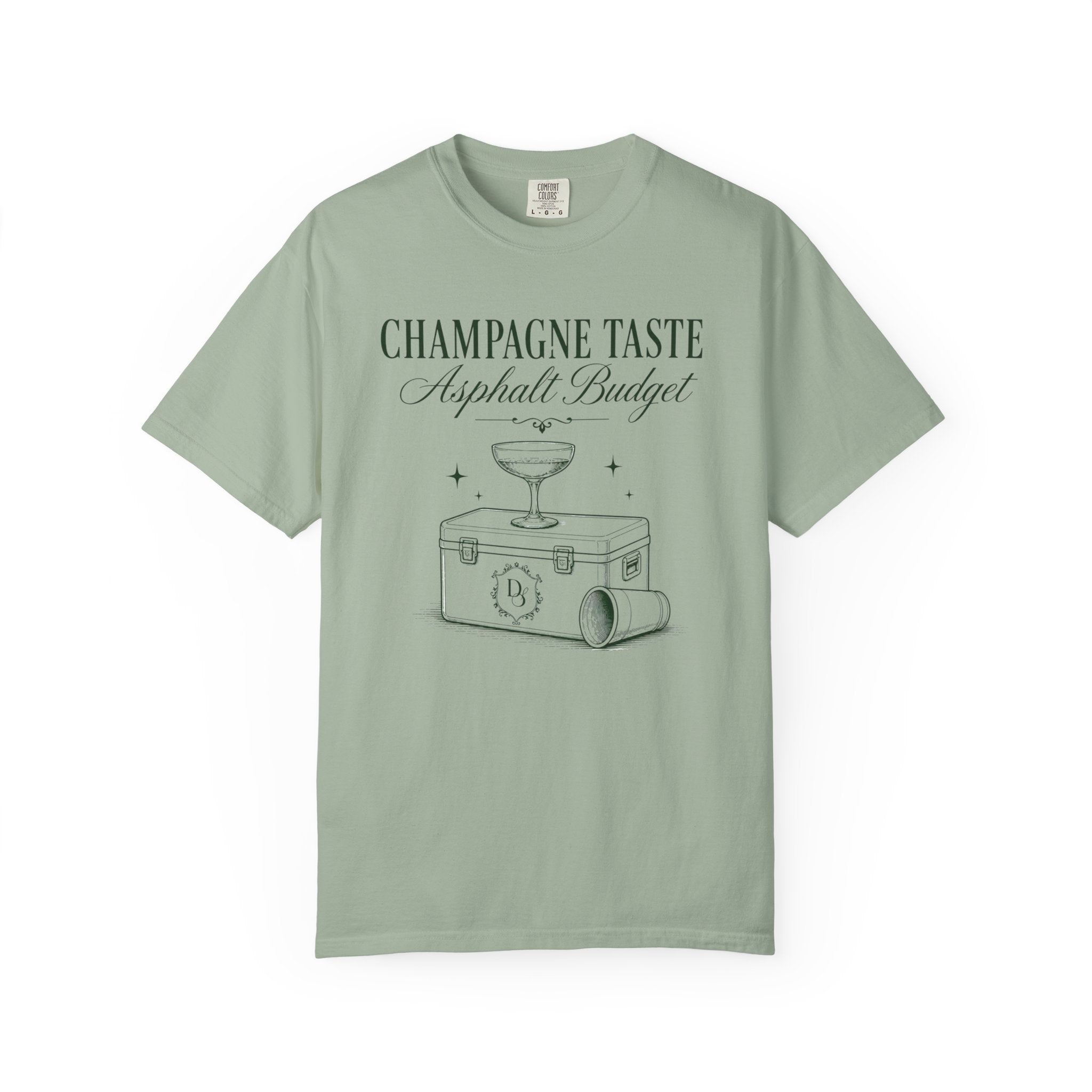 Champagne Taste Asphalt Budget T-Shirt