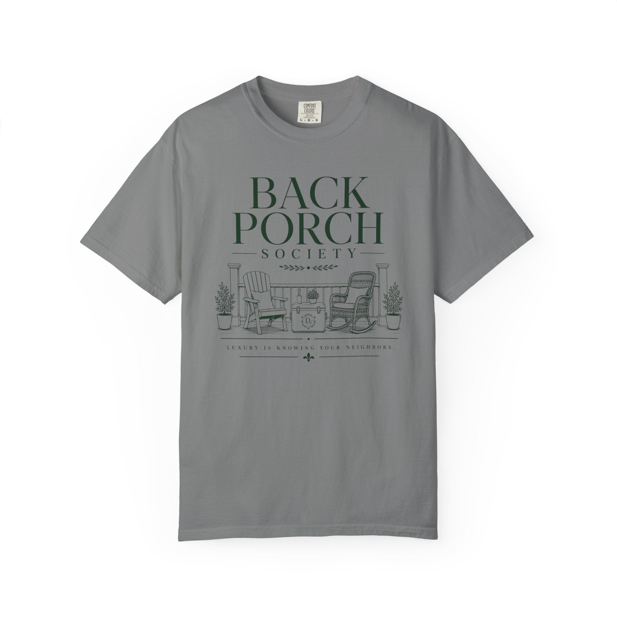 Back Porch Society T-Shirt — Vintage Outdoor Relaxation Tee