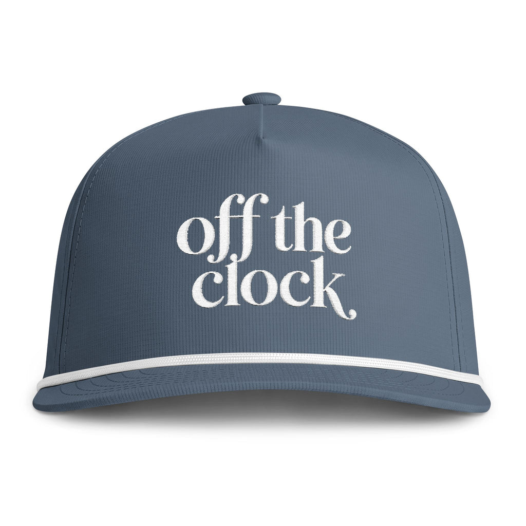 'Off The Clock' Embroidered Rope Hat