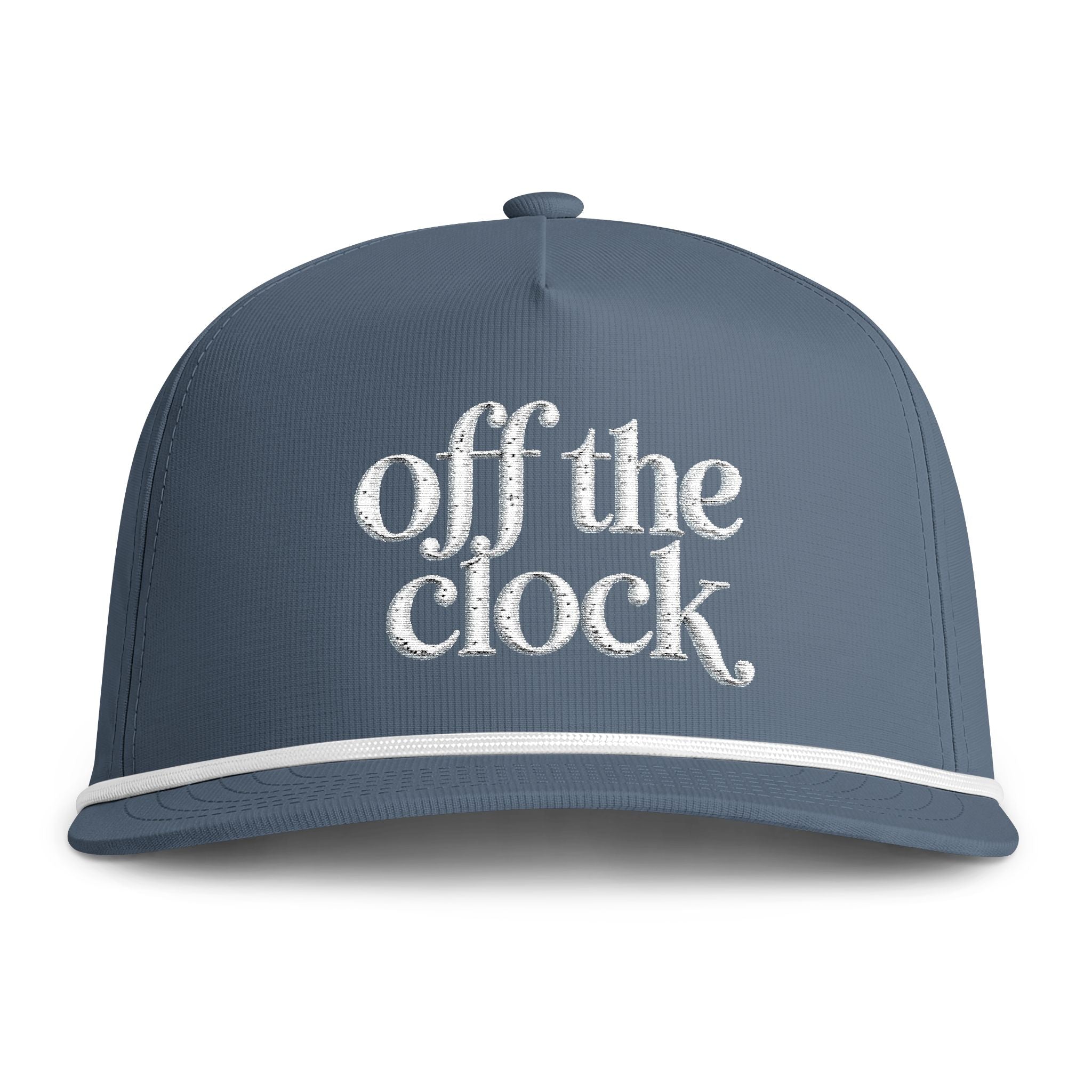 Off The Clock Embroidered Rope Cap