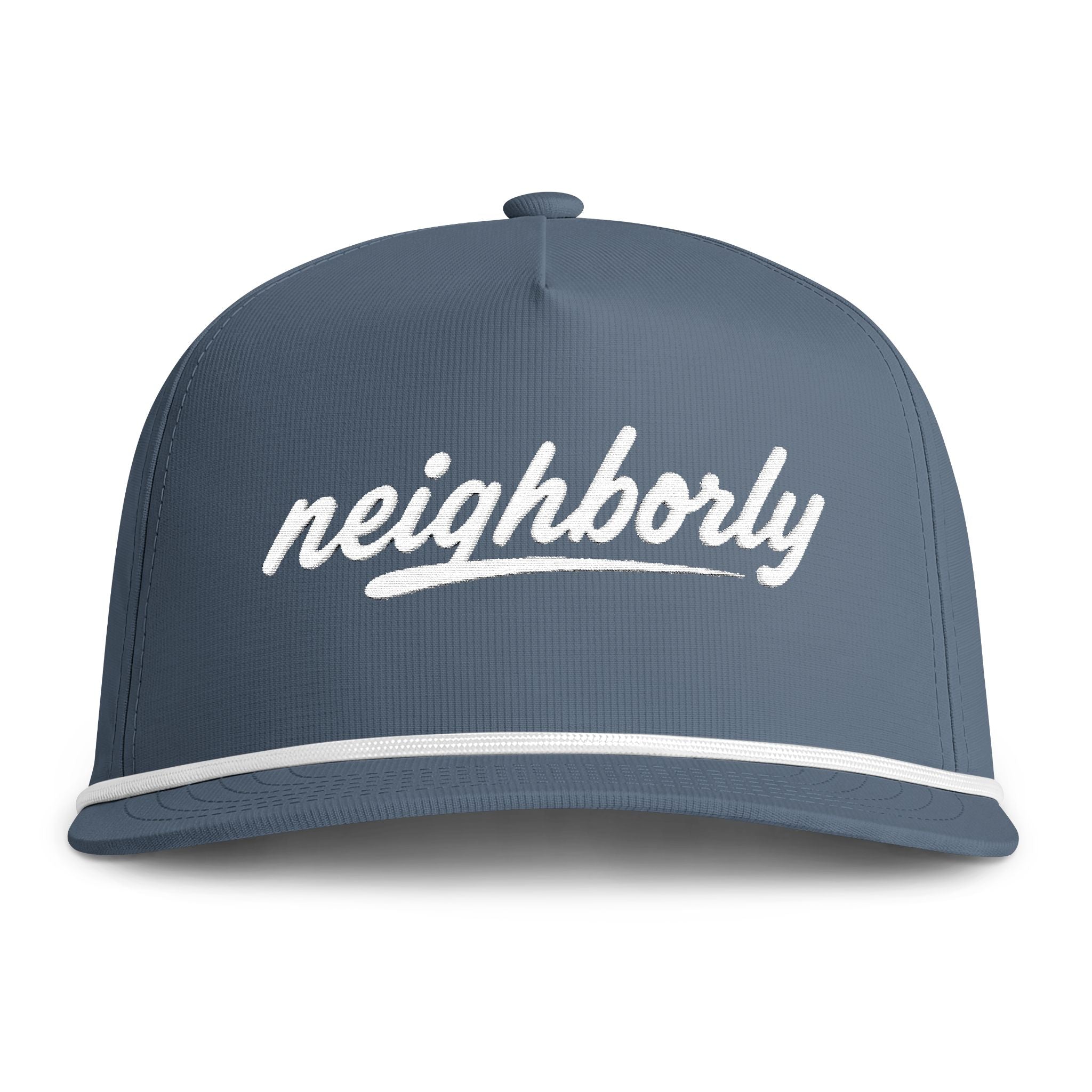 'Neighborly' Embroidered Rope Hat