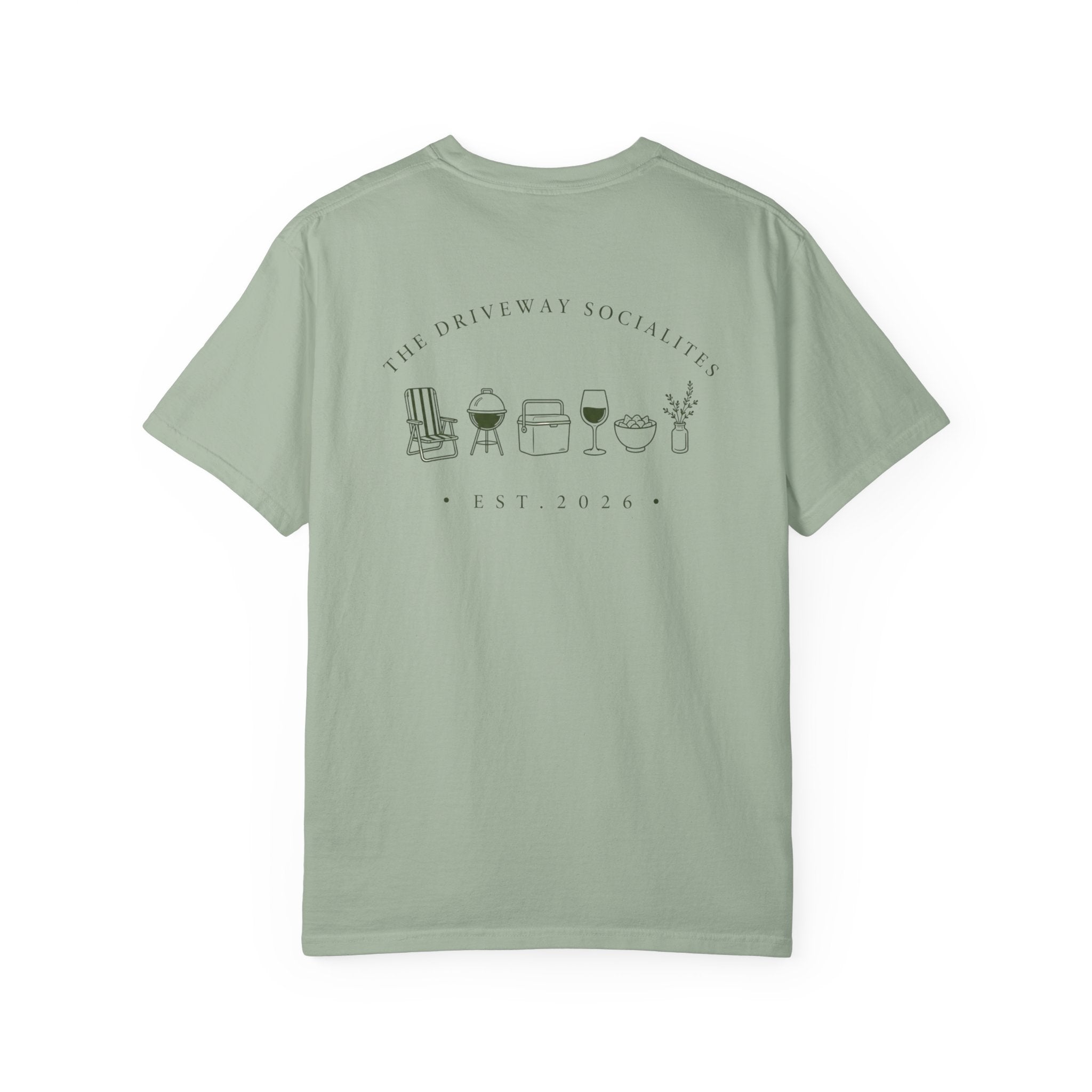 Driveway Socialites Neighborhood Items Back Design T-Shirt