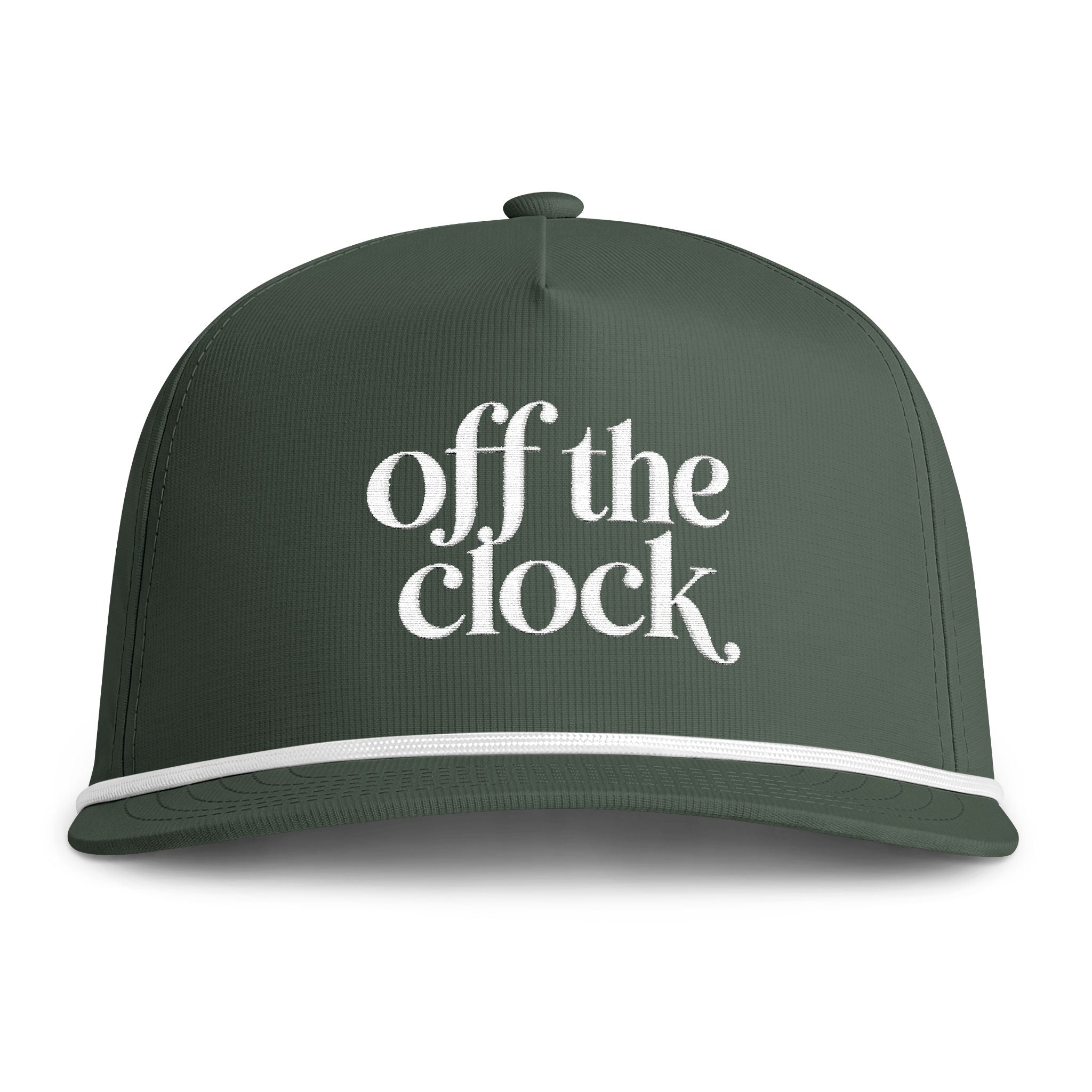 'Off The Clock' Embroidered Rope Hat