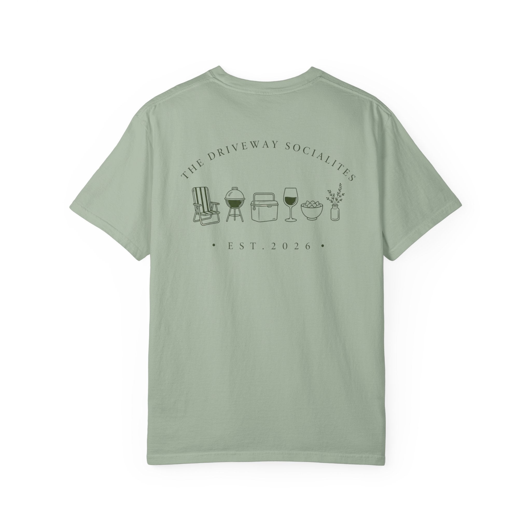 Driveway Socialites Neighborhood Items Back Design T-Shirt