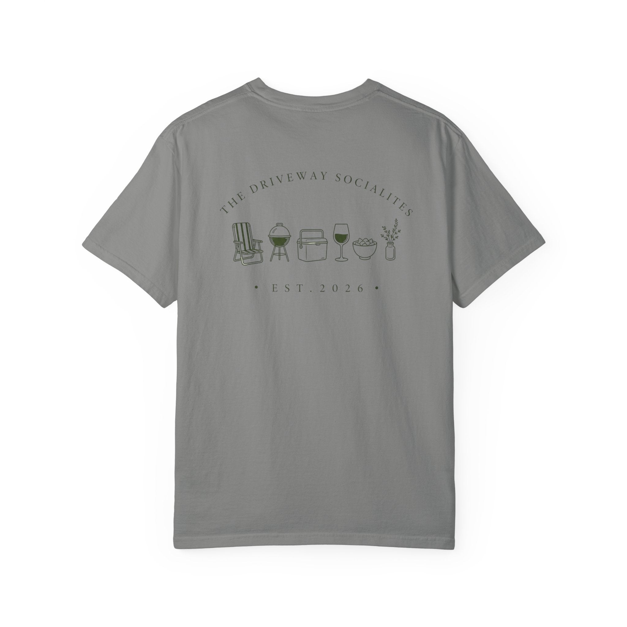 Driveway Socialites Neighborhood Items Back Design T-Shirt
