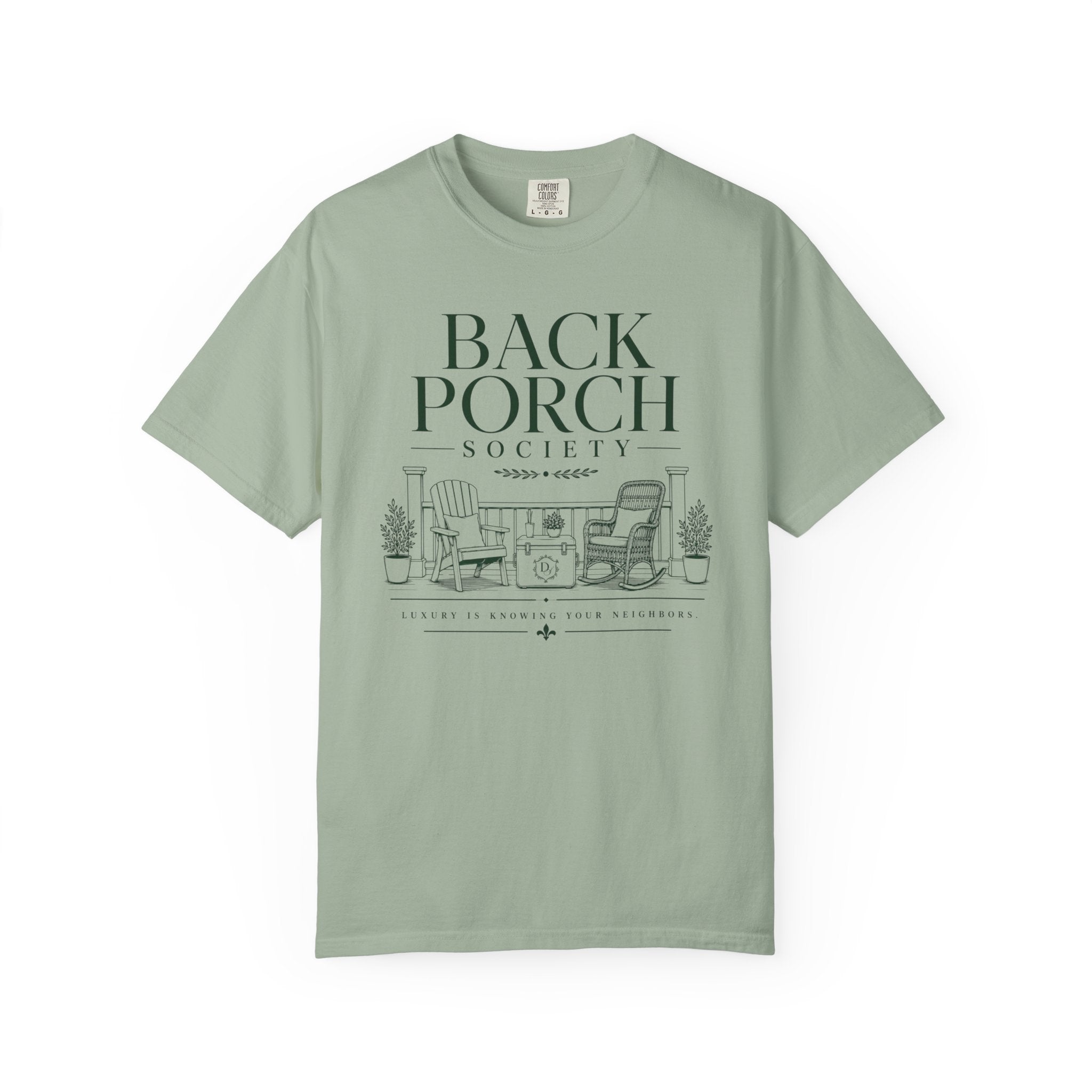 Back Porch Society T-Shirt — Vintage Outdoor Relaxation Tee