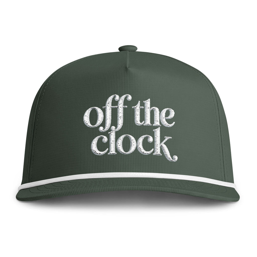 Off The Clock Embroidered Rope Cap