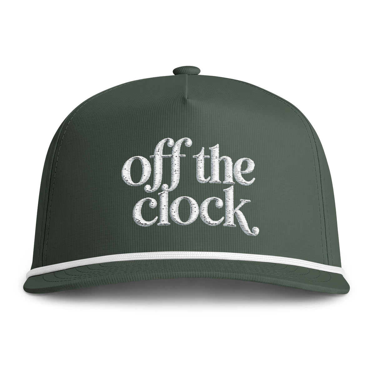 Off The Clock Embroidered Rope Cap