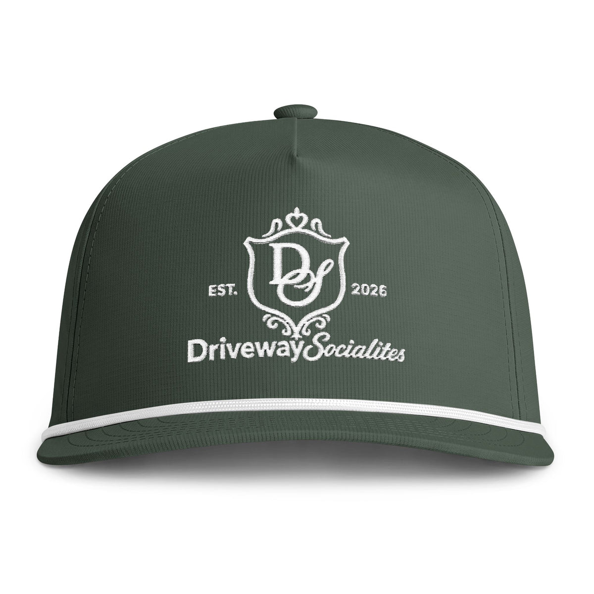 Driveway Socialites Embroidered Rope Hat