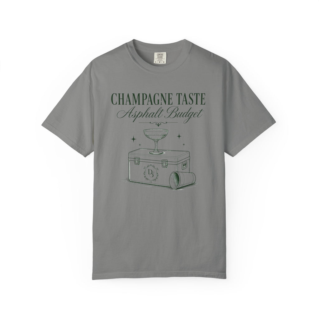 Champagne Taste Asphalt Budget T-Shirt