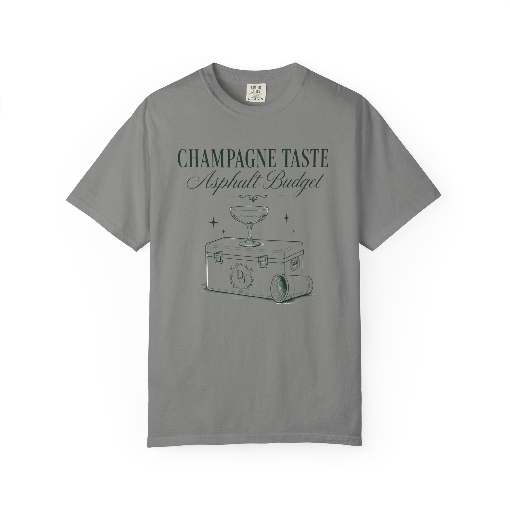 Champagne Taste Asphalt Budget T-Shirt