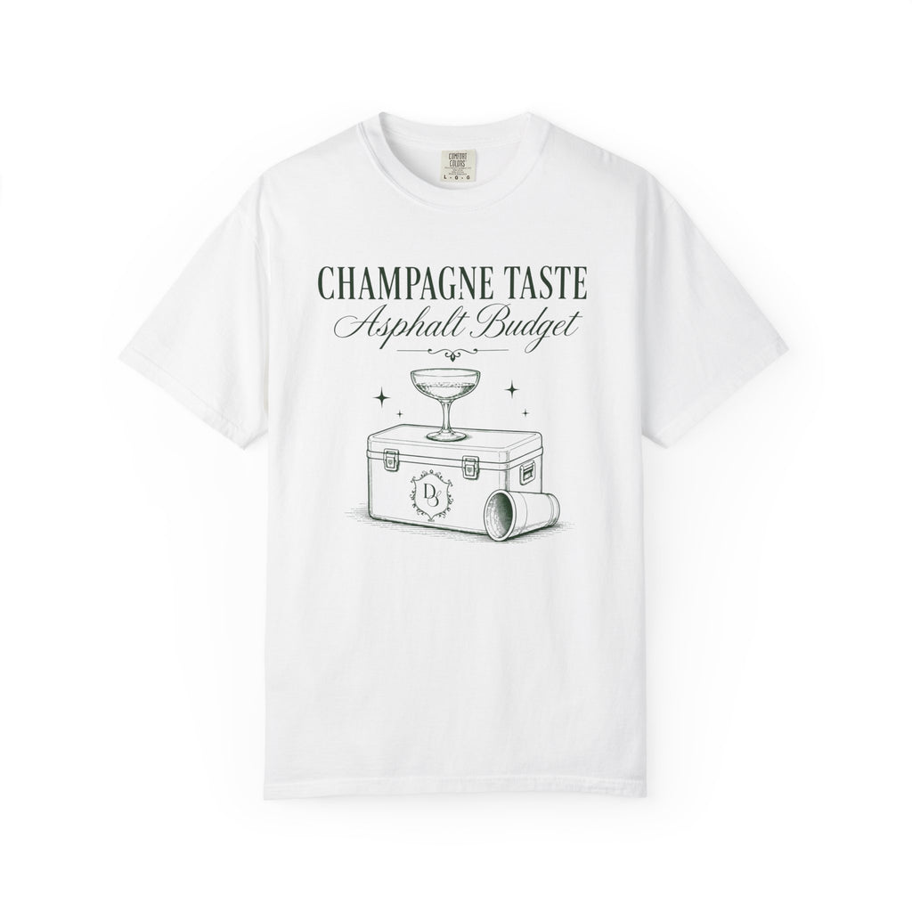 Champagne Taste Asphalt Budget T-Shirt