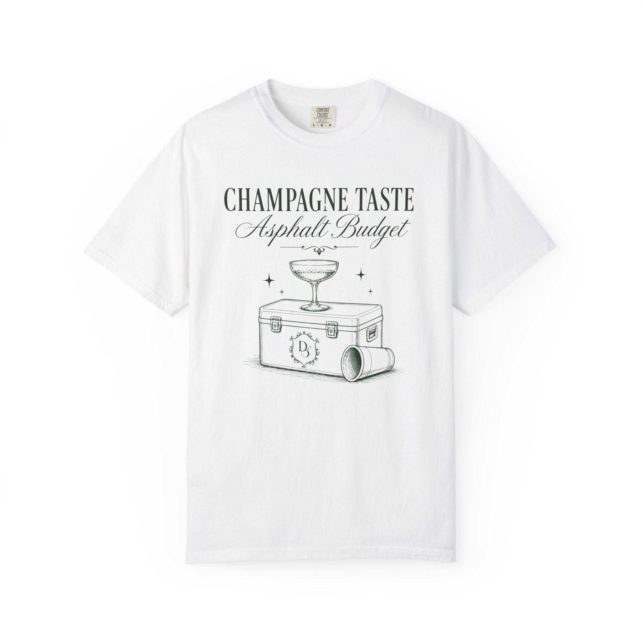 Champagne Taste Asphalt Budget T-Shirt