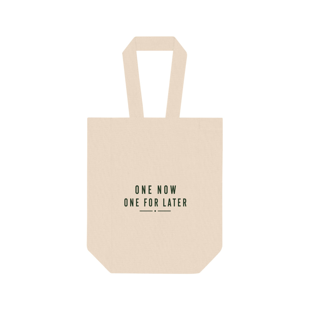 'One Now One For Later' Double Bottle Wine Tote