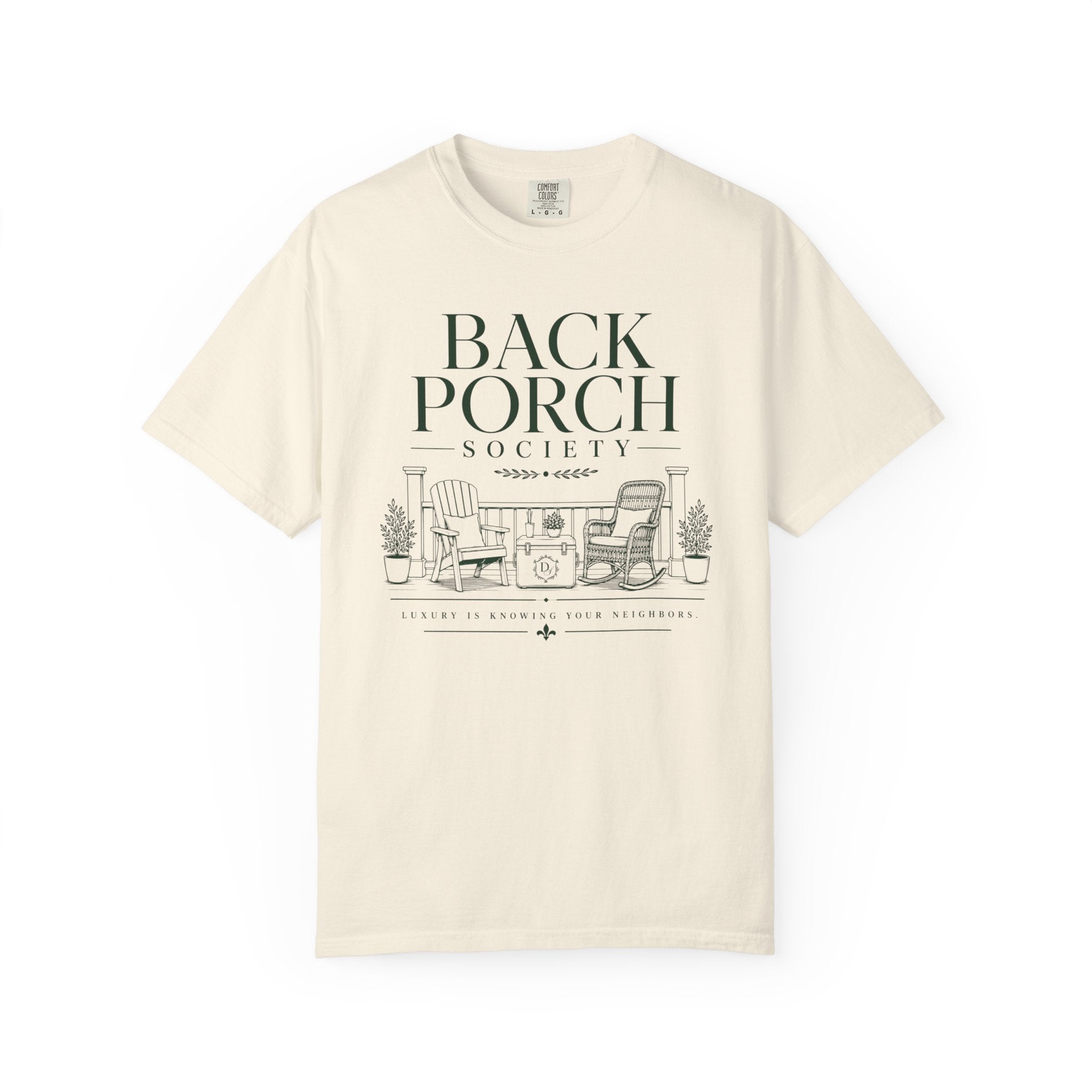 Back Porch Society T-Shirt — Vintage Outdoor Relaxation Tee