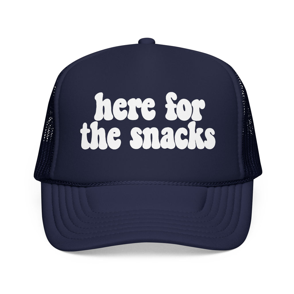 Here For The Snacks Foam Trucker