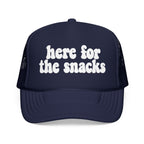 Here For The Snacks Foam Trucker