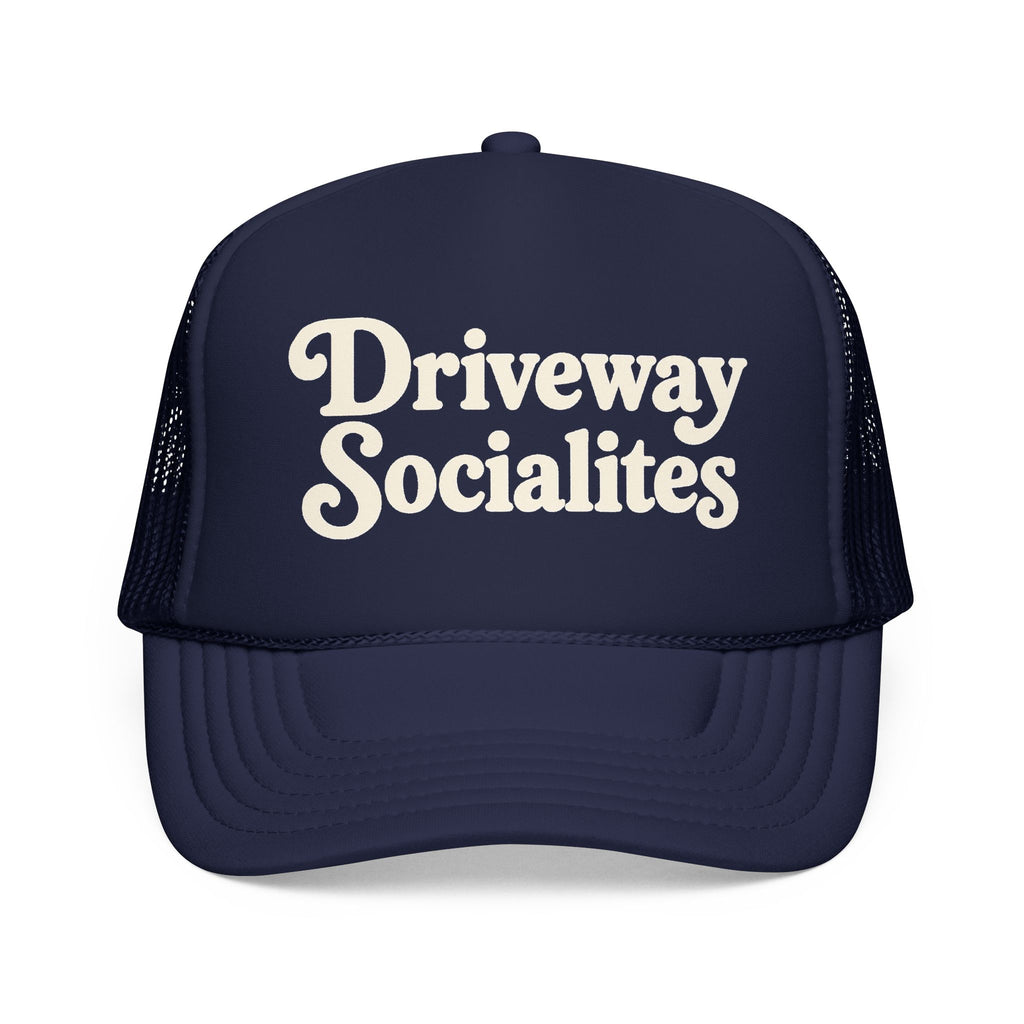 'Driveway Socialites' Retro Foam Trucker