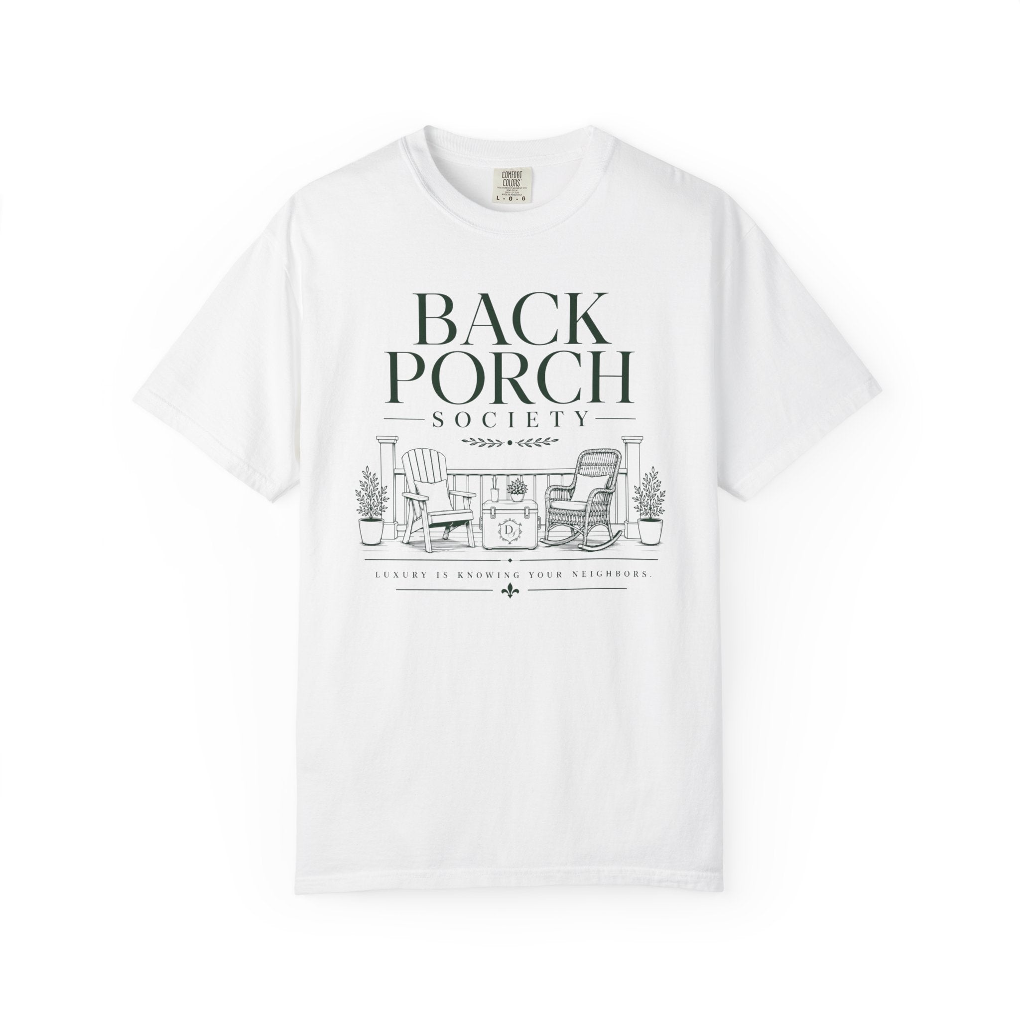 Back Porch Society T-Shirt — Vintage Outdoor Relaxation Tee