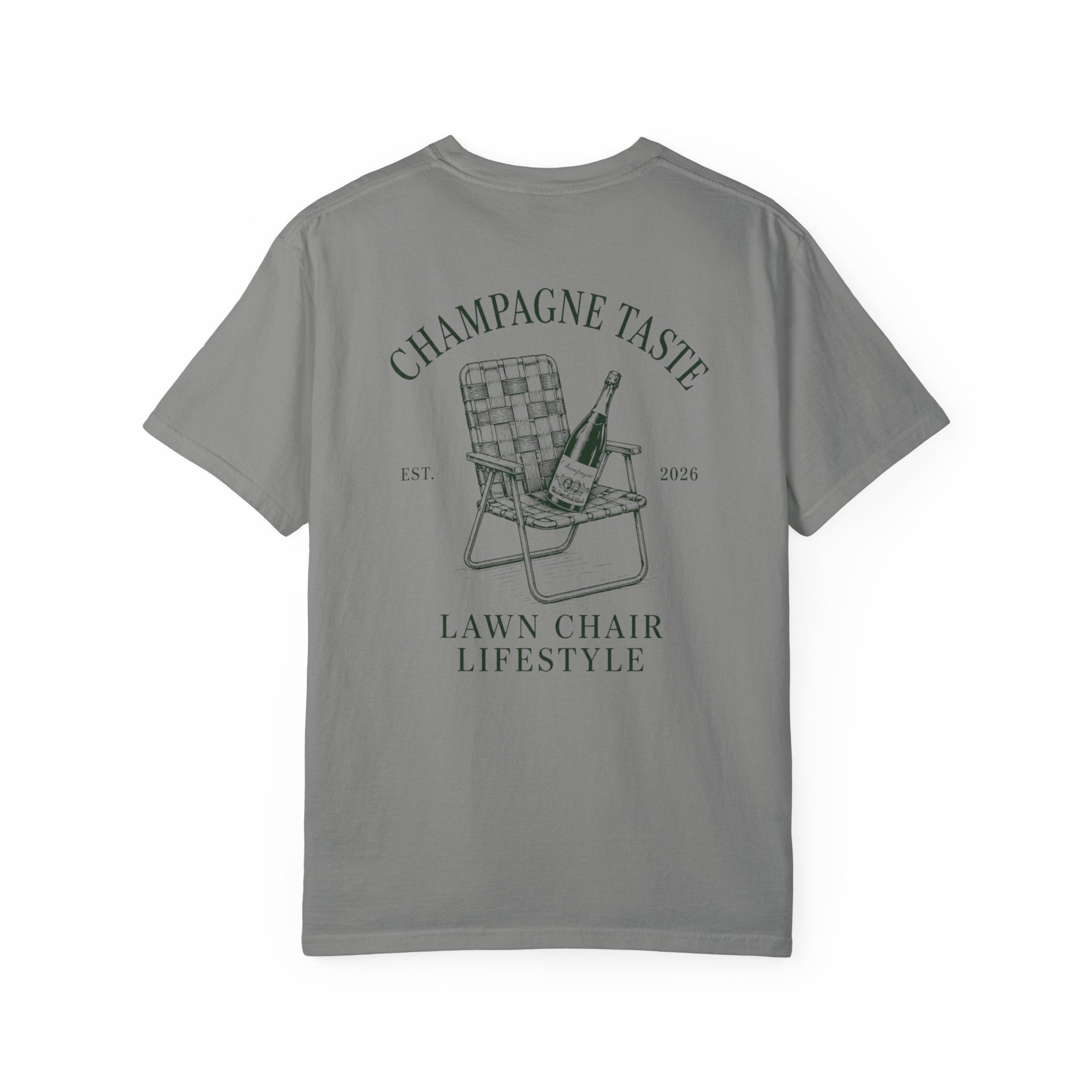 Champagne Taste. Lawn Chair Lifestyle T-Shirt