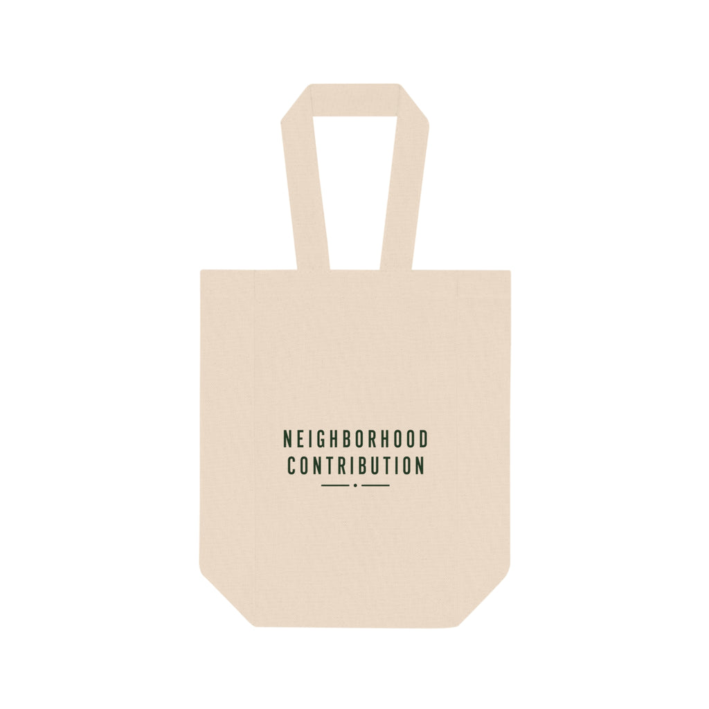 'Neighborhood Contribution' Double Bottle Wine Tote
