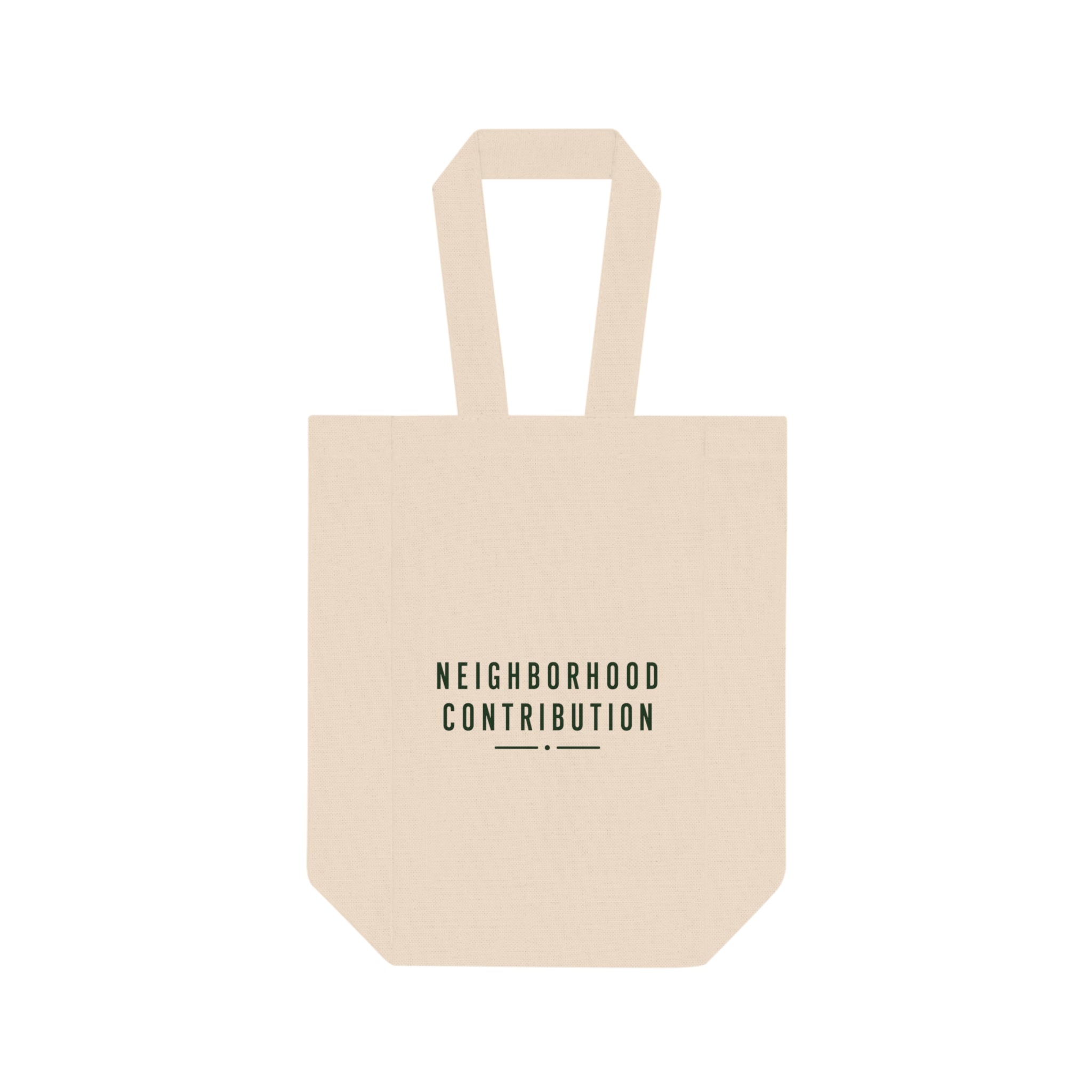 'Neighborhood Contribution' Double Bottle Wine Tote
