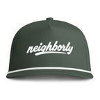 "Neighborly" Embroidered Rope Hat