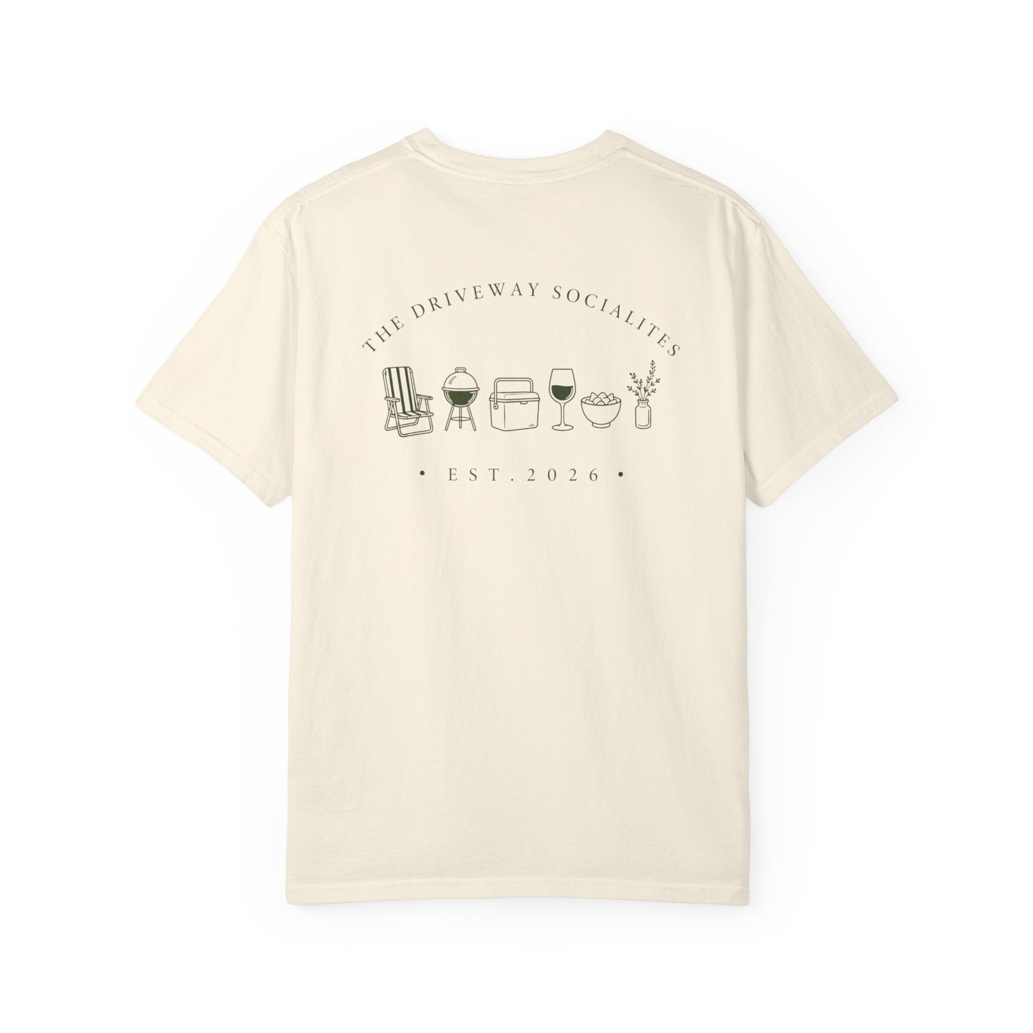 Driveway Socialites Neighborhood Items Back Design T-Shirt