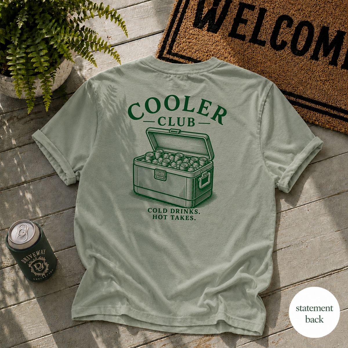 Cooler Club Statement Back T-Shirt