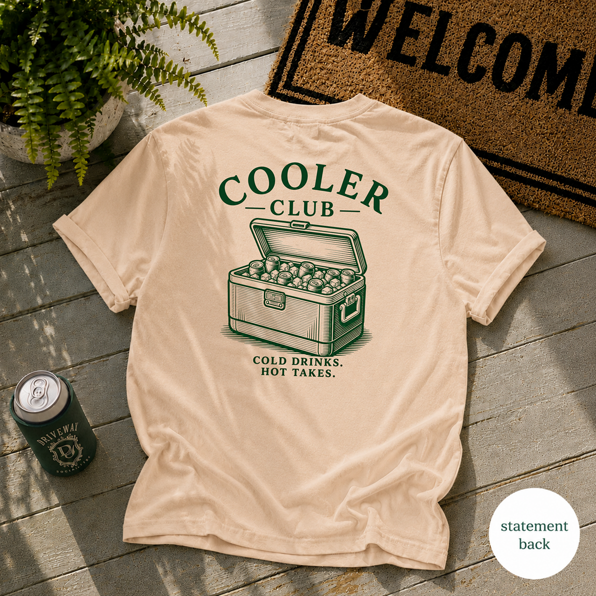 Cooler Club Statement Back T-Shirt