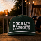 "Locally Famous" Embroidered Rope Hat