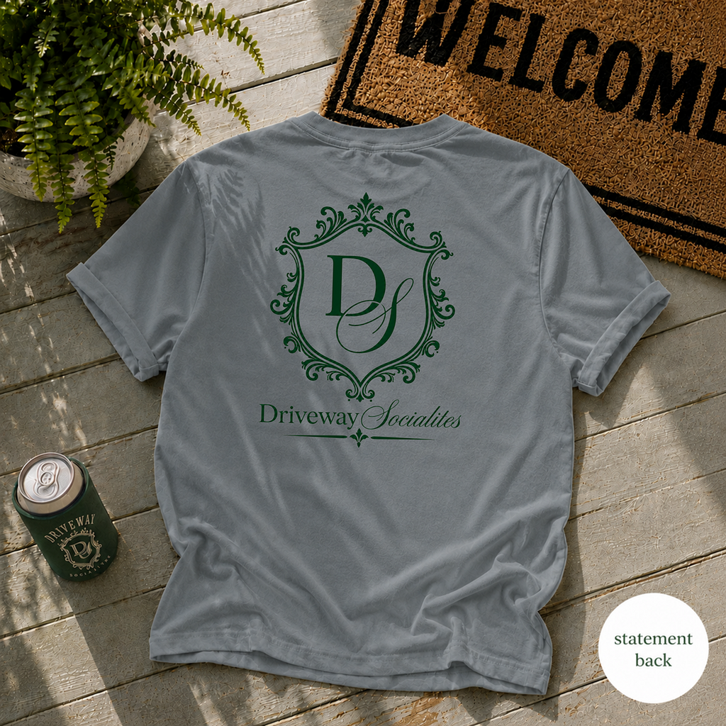 Driveway Socialites Crest Statement Back T-Shirt