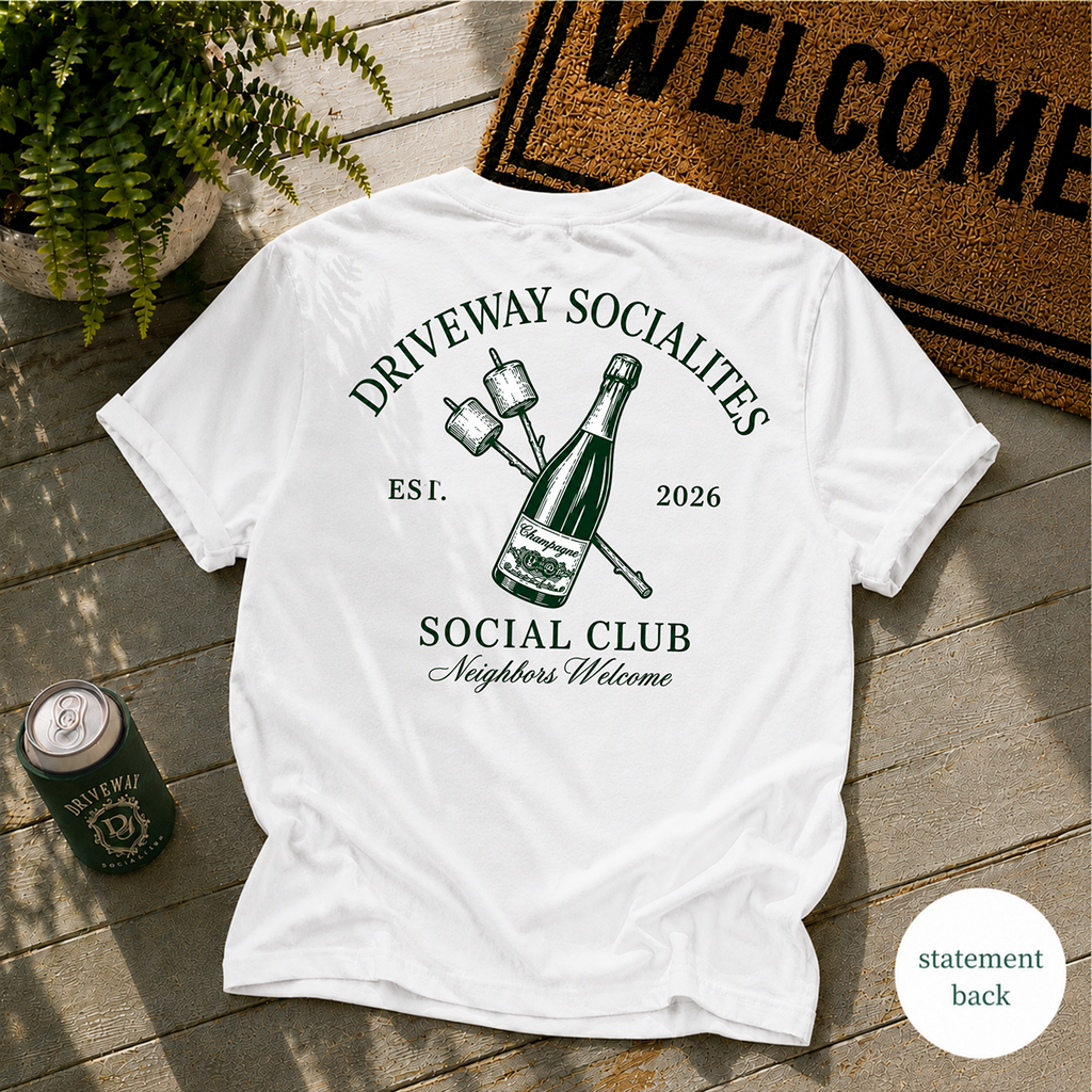 Driveway Socialites Smore's & Champs Statement Back T-Shirt