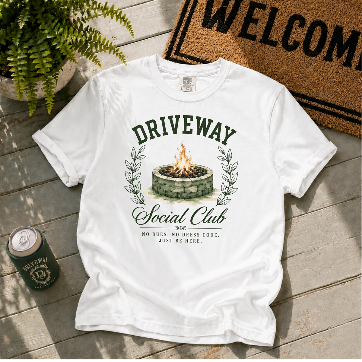 Driveway Social Club Firepit T-Shirt