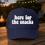 Here For The Snacks Foam Trucker