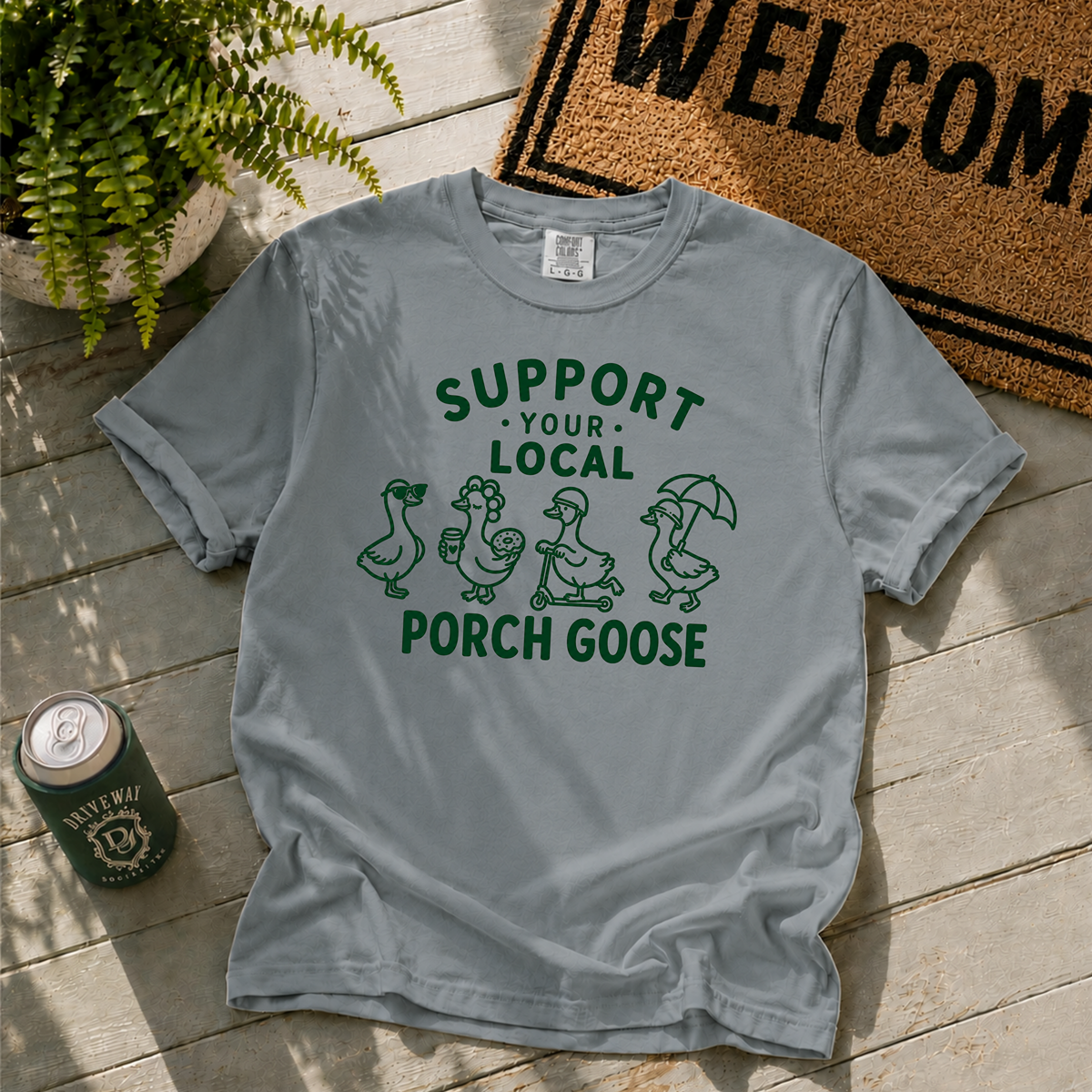 Support Porch Goose T-Shirt