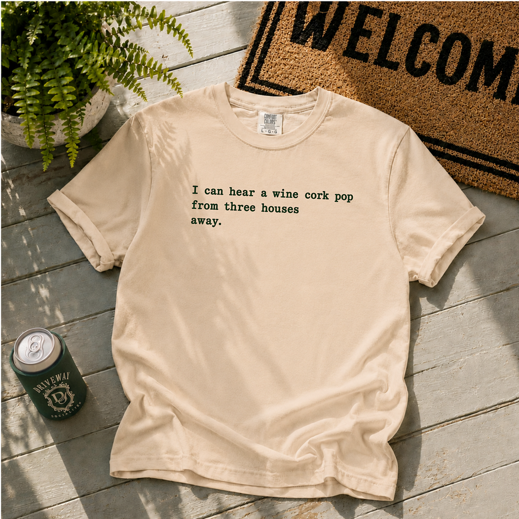 Wine Cork Pop T-Shirt