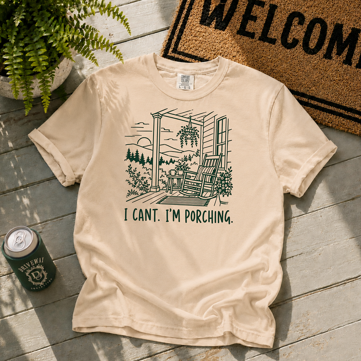 Can't. I'm Porching T-Shirt