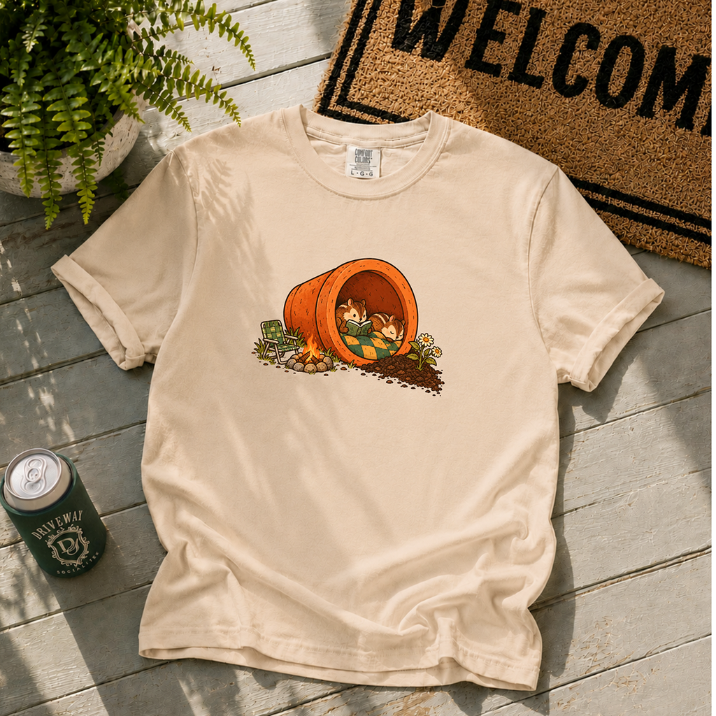 Chipmunk Flower Pot T-Shirt