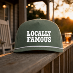 "Locally Famous" Embroidered Rope Hat