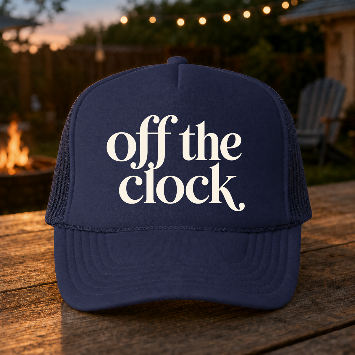 'Off The Clock' Foam Trucker