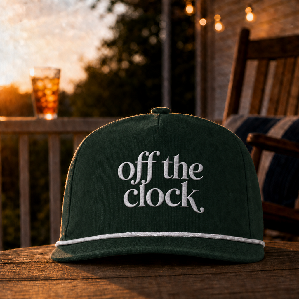 Off The Clock Embroidered Rope Cap